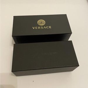 Versace and Alexander McQueen sun glasses boxes